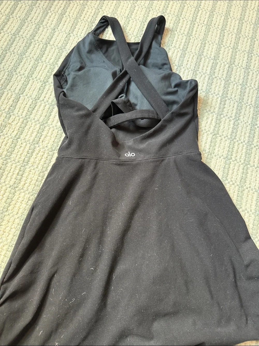 ALO Yoga Black Strappy Active Dress